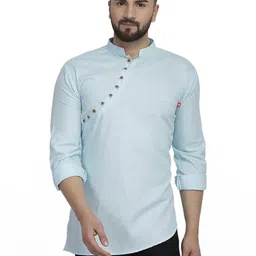 B BEN Men Blue Kurtas-picture-20