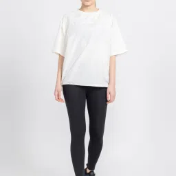 adidas White Loose Fit T-Shirt image 4