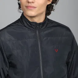 Allen Solly Dark Grey Regular Fit High Neck Jacket image 4