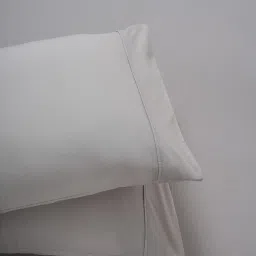 Maspar Colorart Eden Alloy Grey 144 TC Cotton Double Fitted Bed Sheet With 2 Pillow Covers image 4