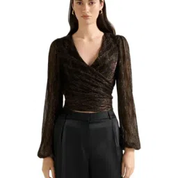 Odette Plisse Wrap Top-image-67