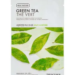 The Face Shop Real Nature Green Tea Face Mask - 1 Pc image 1