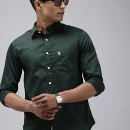 U.S. Polo Assn. Tailored Fit Pure Cotton Casual Shirt-picture-40