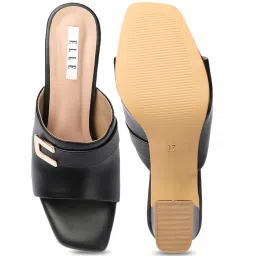 Elle Women's Black Casual Sandals image 4
