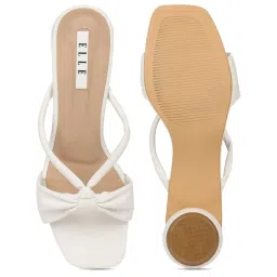 Elle Women's White Casual Sandals image 4