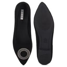 Elle Women's Black Flat Ballets image 4