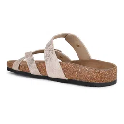 Inc 5 Women Textured Open Toe Flats with Buckles image 3