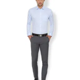 Van Heusen Grey Slim Fit Mid Rise Trousers image 5