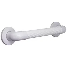 Implemental ABS Plastic Nylon 254 mm(10 Inch) White Grab Rail Bar for Bathroom Safety, (Set of 6) image 5