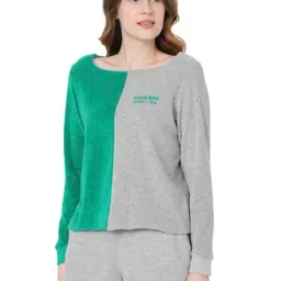 Vero Moda Grey & Green Graphic Print Sweatshirt-picture-22