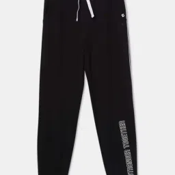 Jockey Kids Black Cotton Printed Joggers-image-54