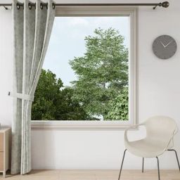 Ddecor Live Beautiful Grey Polyester 9 ft Long Door Curtain-picture-7