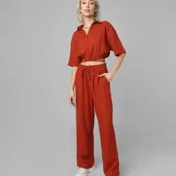 Only Maroon Regular Fit Shirt image 4