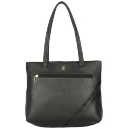 Baggit Black Solid Medium Tote Handbag-image-17