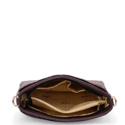 Lavie Mono Olivia Maroon Synthetic Printed Sling Handbag image 4