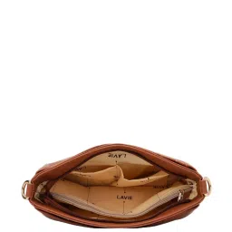 Lavie Mono Olivia Tan Synthetic Printed Sling Handbag image 4