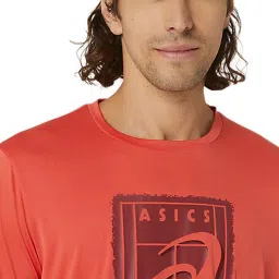Asics Red Snapper Regular Fit Printed Sports T-Shirt image 4