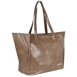 Bagsy Malone Brown Textured Large Tote Handbag image 4