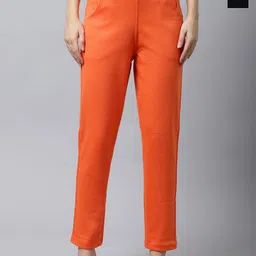 Valles365 by S.C. Women Pack Of 2 Mid Rise Woolen Trousers-picture-30