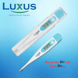 Luxus LP-105 Digital Lightweight Thermometer for Underarm & Oral Use with LCD Display (White & Blue) image 4