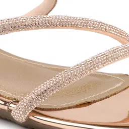 Inc.5 Women's Rose Gold Casual Sandals image 4