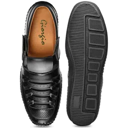 Giorgio Men's Black Fisherman Sandals image 4