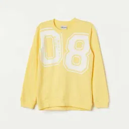Fame Forever by Lifestyle Boys Yellow Cotton Printed Full Sleeves Sweatshirt image 1