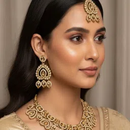 Nui Stone-Studded Jewellery Set image 2