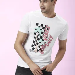 People by Pantaloons White Cotton Regular Fit Printed T-Shirt-image-74