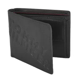 Tommy Hilfiger  Black Casual Leather Bi-Fold Wallet for Men image 2