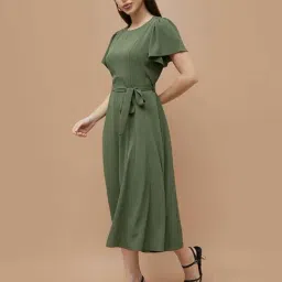 Code By Lifestyle Olive Regular Fit Dress image 3