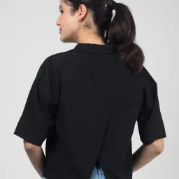 Numero Uno Black Cotton Regular Fit Shirt image 2