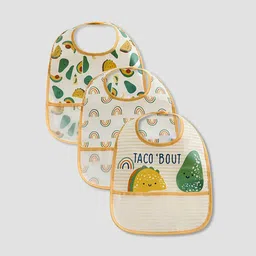 Juniors by Babyshop Boys Pack Of 3 Printed Bibs-image-78