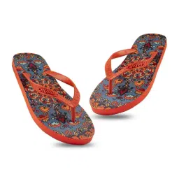 Chupps Women's Kaleen Orange Flip Flops image 4