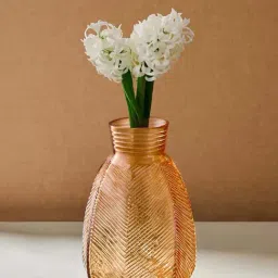 Fabindia Home Taraash Orange Glass Small Table Vase-picture-19