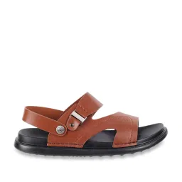 J. Fontini by Mochi Men's Tan Sling Back Sandals image 2