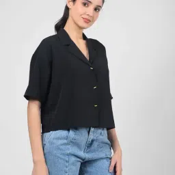 Numero Uno Black Cotton Regular Fit Shirt image 4