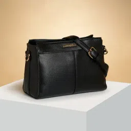 Forever Glam by Pantaloons Black Medium Cross Body Bag-image-40