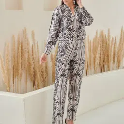 Dusk Attire White Valentina Co-ord Set-image-3