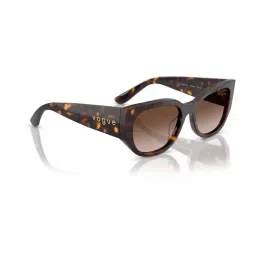 Vogue Eyewear Forerunner Brown Irregular Gradient Sunglasses for Women image 3