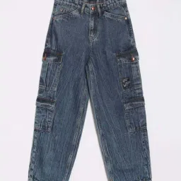 Allen Solly Kids Blue Relaxed Fit Jeans-image-82