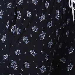 Kryptic Navy & Green Printed Pure Cotton Elasticated Waist Band Regular Fit Pyjamas - Pack of 2 image 5