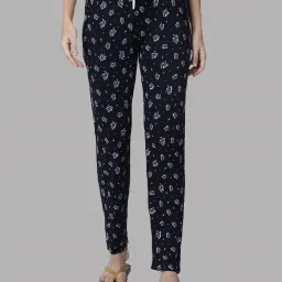 Kryptic Blue & Purple Printed Pure Cotton Elasticated Waist Band Regular Fit Pyjamas - Pack of 2 image 3