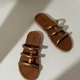 Inc.5 Women's Antique Gold Casual Sandals-image-27