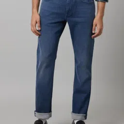 Celio Navy Blue Cotton Regular Fit Jeans-picture-34