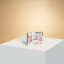 Forever Glam by Pantaloons White Floral Small Wallet for Women-picture-13