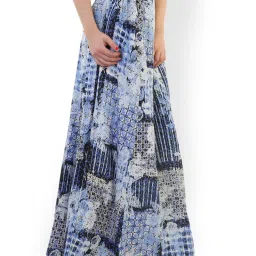 Belle Fille Blue Printed Skirt image 3