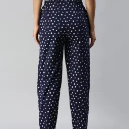 Kryptic Blue Printed Pure Cotton Elasticated Waist Band Regular Fit Pyjamas - Pack of 2 image 2