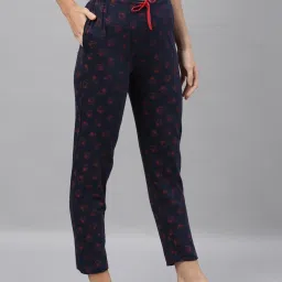Kryptic Blue Printed Pure Cotton Elasticated Waist Band Regular Fit Pyjamas - Pack of 2 image 3