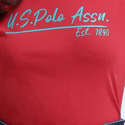U.S. Polo Assn. Red Graphic Print T-Shirt image 5